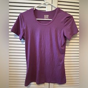 32 Degrees Cool Purple Scoop Neck Shirt - Size Small